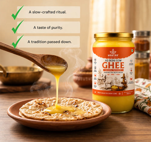 Desi Cow Ghee — A2 Bilona Method (1000ml)