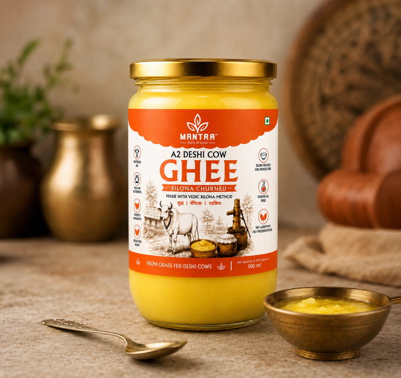 Desi Cow Ghee — A2 Bilona Method (500ml)