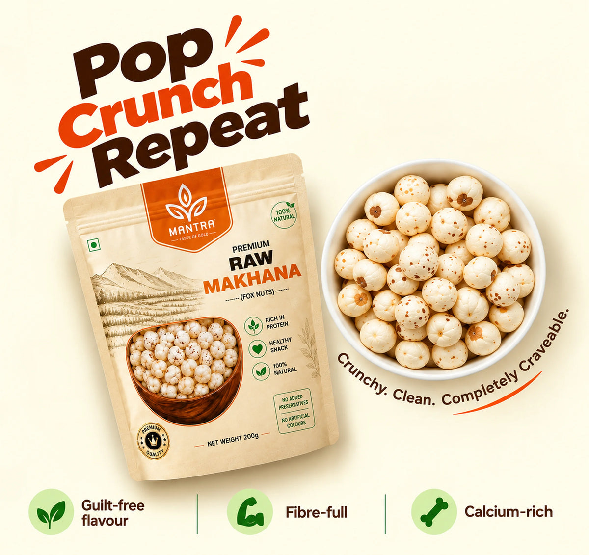 Raw Makhana 250gm