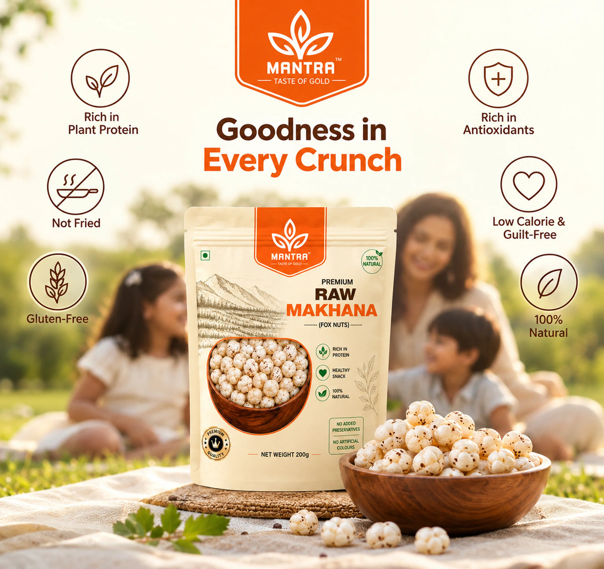 Raw Makhana 250gm