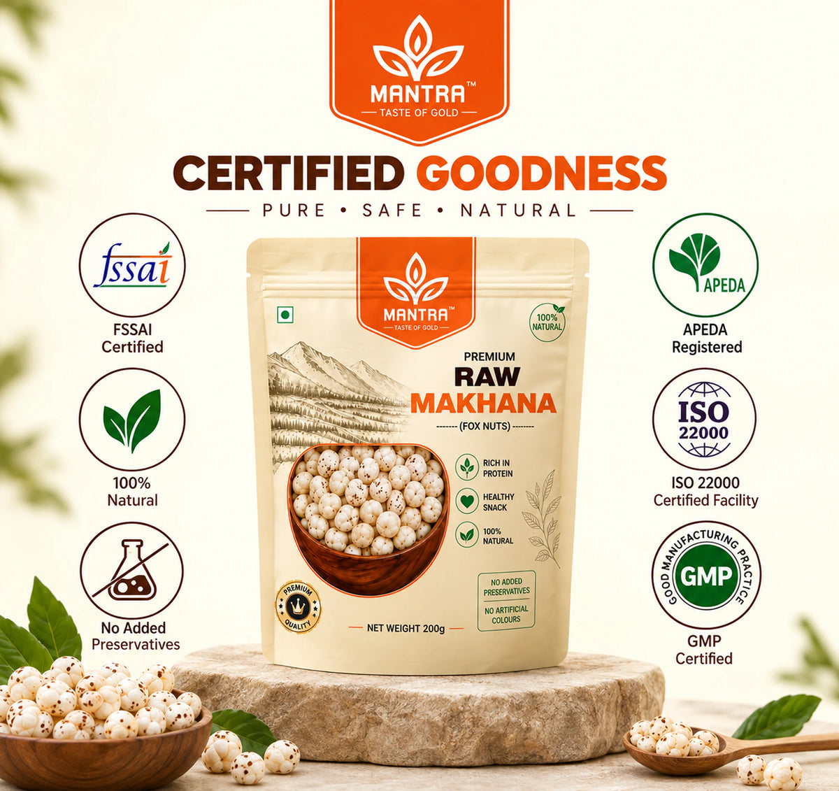 Raw Makhana 250gm